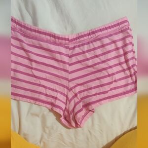 West Loop Pink Striped Pajama Shorts